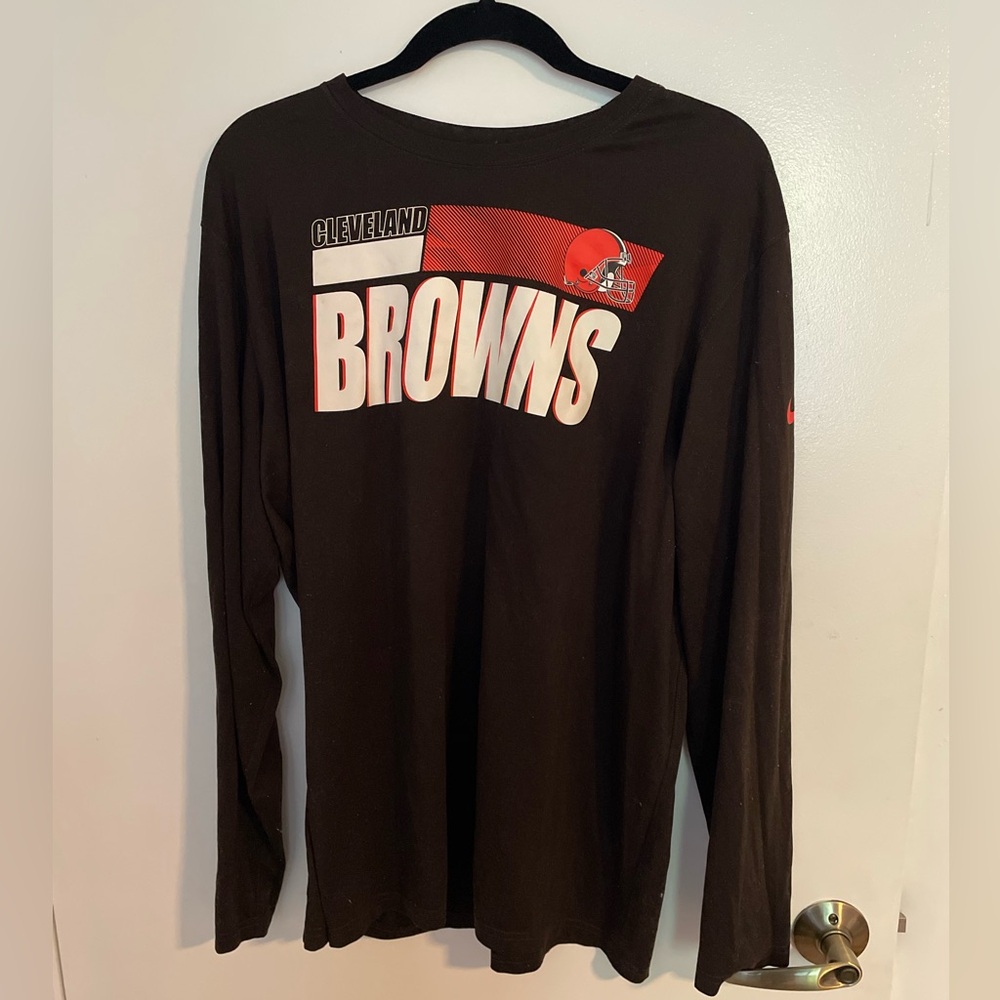Men's Cleveland Browns Nike Brown Sideline Impact Legend Performance shirt